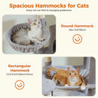 Large Cat Tree Tall Cat Tower for Indoor Cats Multi-Level Plush Cat Condo with Scratching Posts Scratching Boards Perches Caves