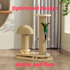 Interactive Cat Scratching Post Tower with Jute, Ball Track - Durable Multi-Functional Self-Entertainment Cat Scratch Board