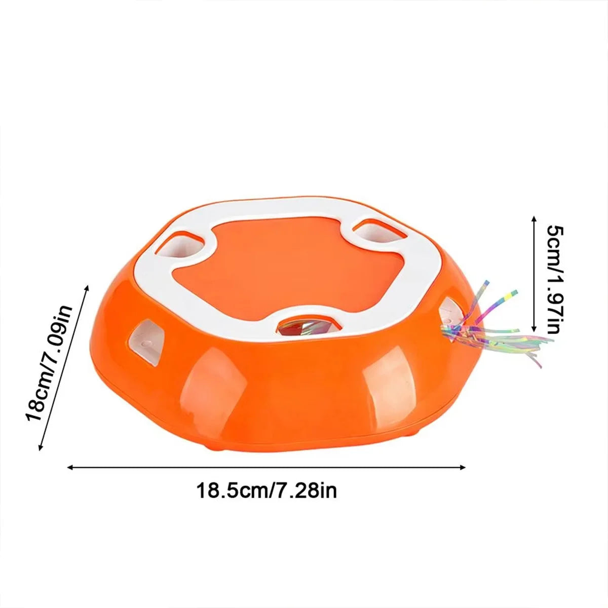 Automatic Whack-A-Mole Cat Toy Motion Activated Random Interactive Enrichment Anti-Tip Stable Indoor Exercise Play Toy for Cats