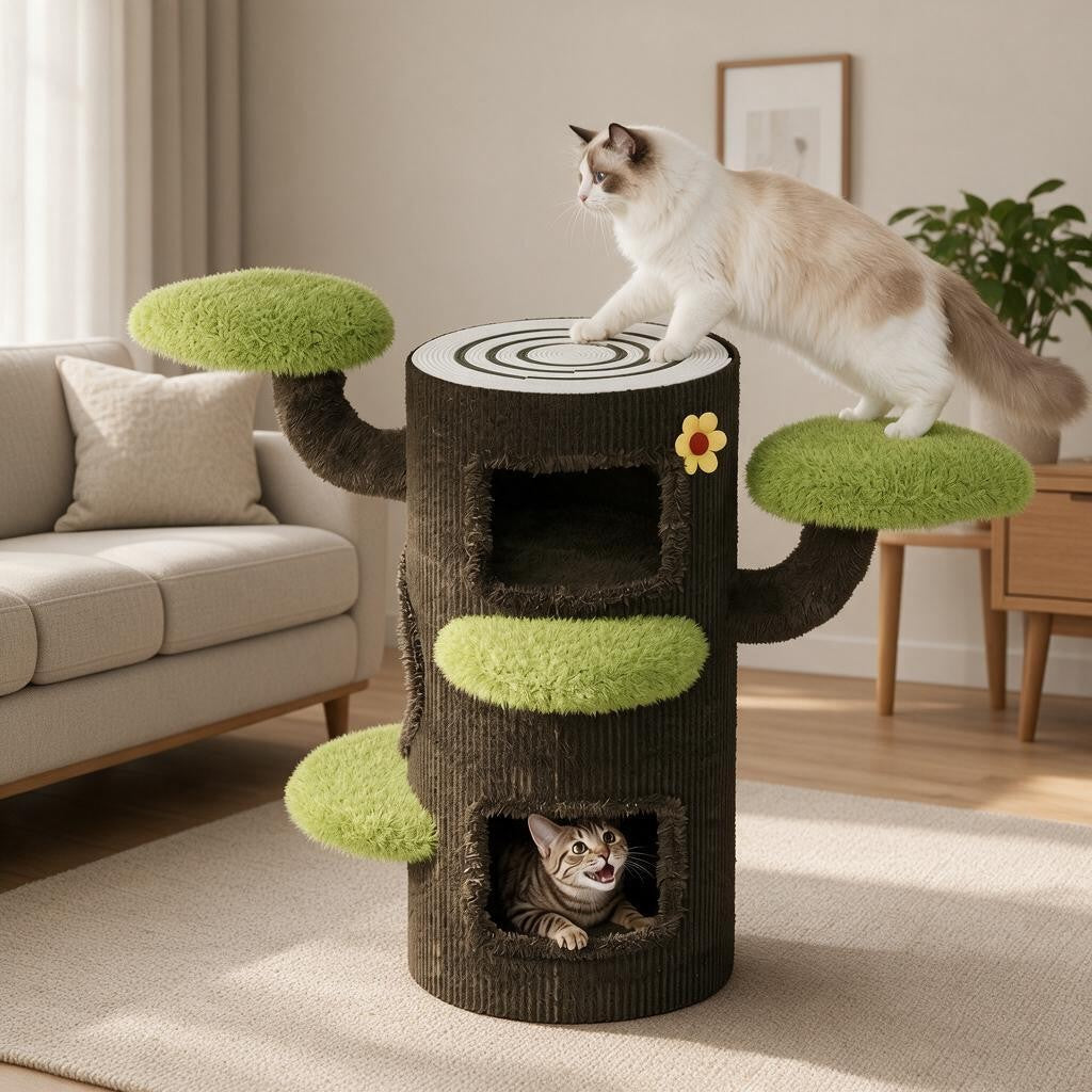 Woodora™ Cozy Cat House