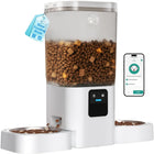 Dual Automatic Feeder with Camera for 2 Cats: 5G Wifi Automatic Feeder with Night Vision, 7L Auto Dispenser with Two Camera for Multiple Pet, Easy to Clean-29 Cup(Acf180W-A)