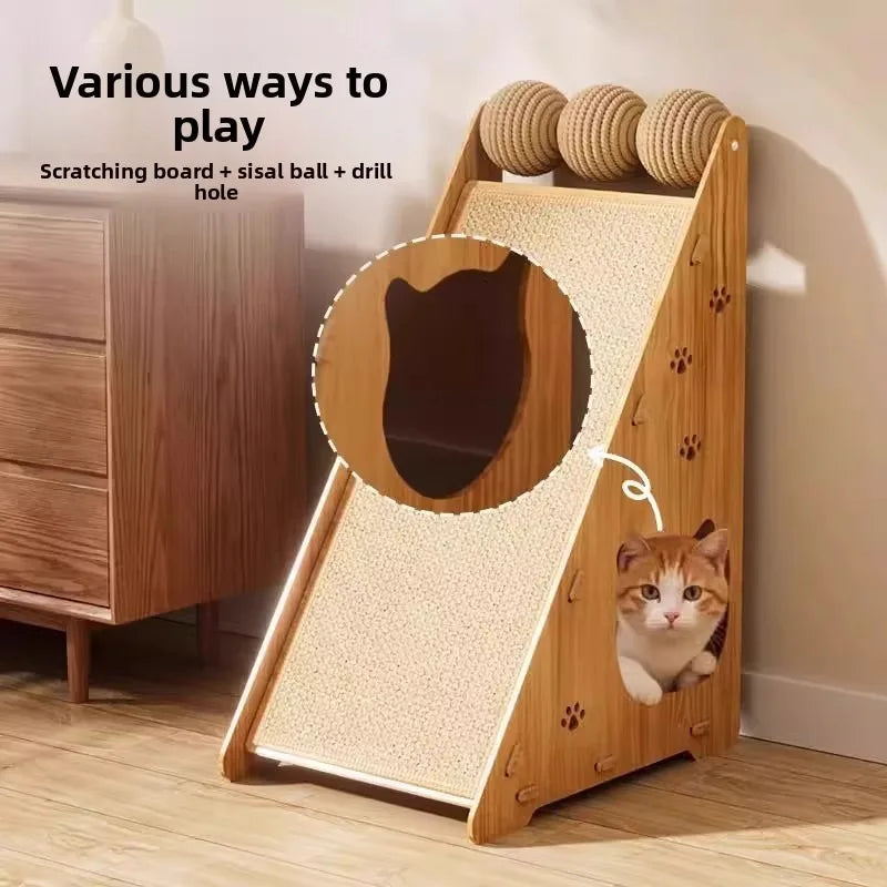 Sisal Vertical Cat Scratcher Durable Scratch Resistant Non Shedding Sofa Protector Paw Saver Indoor Cat Furniture Cat Tree
