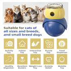 Indoor Cats Weight Loss Wobble Tumbler Feeder Food Dispenser, Fun Sliding Rolling, Enrichment Portion Control Slow Feeder for Kittens & Adult Cats