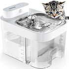 HAPAW Smart Cat Water Fountain, Filter-Free Automatic Pet Water Dispenser with Clean & Used Water Separation, 2.4Ghz Wi-Fi App Control and 5000Mah Battery Backup for Indoor Cats