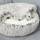 Cat Bed Cat Nest Comfortable Sleeping Cushion for Gifts, Soft Cat Beds with Hood, Anti-Anxiety Dog Bed, Pet Care Supplies, Pet Products, Summer Gift, Cat Furniture Cat Toys for Indoor Cats, Valentine'S Day Gift, Cat Stuff