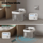 HAPAW Smart Cat Water Fountain, Filter-Free Automatic Pet Water Dispenser with Clean & Used Water Separation, 2.4Ghz Wi-Fi App Control and 5000Mah Battery Backup for Indoor Cats