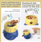Indoor Cats Weight Loss Wobble Tumbler Feeder Food Dispenser, Fun Sliding Rolling, Enrichment Portion Control Slow Feeder for Kittens & Adult Cats