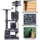 Large Cat House for Kittens & Cat Tree Cat Tower Condo with 2 Condos Scratching Posts Large Cat House for Kittens & Cats