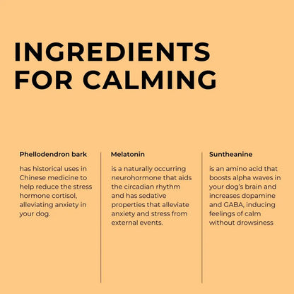 Calming Chews for Dogs - Supports Emotional Balance and Reduces Stress from Travel and Separation Anxiety