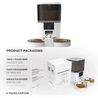 4L with HD Camera Automatic Pet Feeder Cat and Dog Food Automatic Dispenser Suitable for Two Pet Cat and Dog Feeding Remote Feed