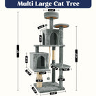 [Backtoschool] Wecharmer Cat Tree / Tower for Indoor with Green Leaves, Cat Condo Cozy Plush House, Pet House with Cat Scratching Posts