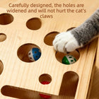 Wood Cat Maze Toys Durable Interactive Ball Pet Nail File Box Maze Tunnel Cat Sandpaper inside Cat Exercise Kitten Supply