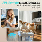 HAPAW Smart Cat Water Fountain, Filter-Free Automatic Pet Water Dispenser with Clean & Used Water Separation, 2.4Ghz Wi-Fi App Control and 5000Mah Battery Backup for Indoor Cats