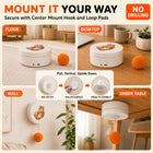 Smart Rotating Cat Teaser, Rechargeable Interactive Cat Toy with 5 Play Modes, Touch-To-Wake, Auto Sleep, Multi-Surface Mounting and Replaceable String for Indoor Cats & Kittens