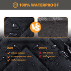 Nzonpet Dog Back Seat Covers for Trucks, 100% Waterproof with Big Mesh Window, XL Nonslip Scratchproof Dog Truck Hammock, Heavy Duty Seat Covers for Full Sized Pickup Trucks F150- Black