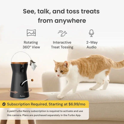 Furbo 360° Cat Camera [Nanny Edition] - 3Mo Minimum Subscription Required