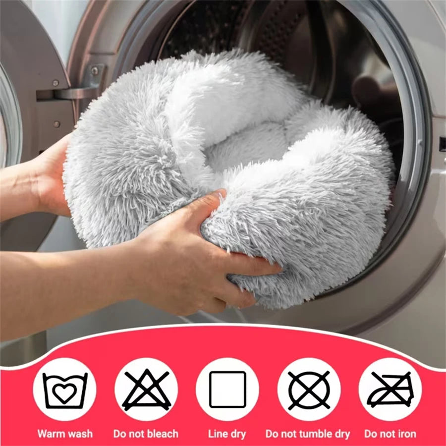 Cozy Cats Beds Pad Dogs Mattress Warm Soft Plush Pets Bed Shell-Shaped Semi-Enclosed Cat Sleeping Nests for Small Dogs Kitten
