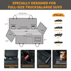 Nzonpet Dog Back Seat Covers for Trucks, 100% Waterproof with Big Mesh Window, XL Nonslip Scratchproof Dog Truck Hammock, Heavy Duty Seat Covers for Full Sized Pickup Trucks F150- Black