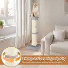 33 Inch Grey Cat Scratching Post for Indoor Cats, Cat Tree for Full-Body Stretching, Protect Your Furniture