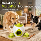 Dog Interactive Tennis Ball Treat Reward Machine Automatic Snack Dispenser Dog Training Puzzle Feeder Toy for Small Medium Dogs