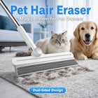 2PCS Multifunctional Pet Hair Removal Tool Set, Large & Small Pet Hair Remover Brush & Silicone Broom for Dog & Cat Hair, Carpet, Rugs, Couch, Floors & Furniture&Outdoor，Waterproofing & Cleaning