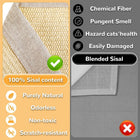 Natural Fiber Cat Scratching Bed, Durable Cat Scratch Board, Large Cat Claw Pad, Prevents Furniture Damage, Wooden Pet Home Decor, Natural Sisal Scratcher